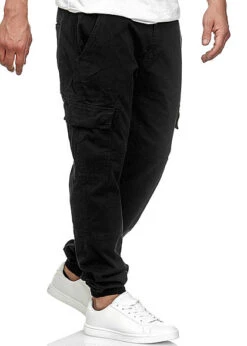 Urban Classics Herren Cargo Joggpants Stoffhose 6-Pockets Schwarz -Stilreich Geschäft 18031082 2 1