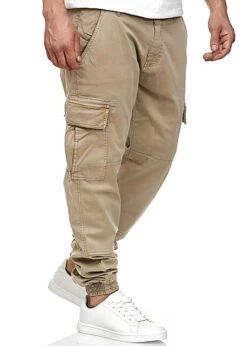 Urban Classics Herren Cargo Joggpants Stoffhose 6-Pockets Sand Beige -Stilreich Geschäft 18031083 2