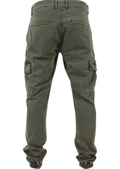 Seventyseven Lifestyle Herren Cargo Hose 6-Pockets Oliv Grün -Stilreich Geschäft 18031084 4
