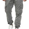 Seventyseven Lifestyle Herren Cargo Hose 6-Pockets Grau