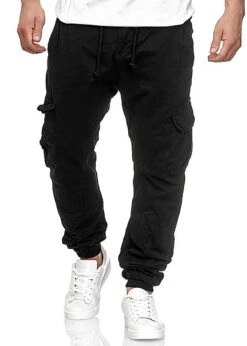 Stilreich Geschäft 44 Urban Classics Herren Cargo Sweat Pants 6-Pockets Schwarz
