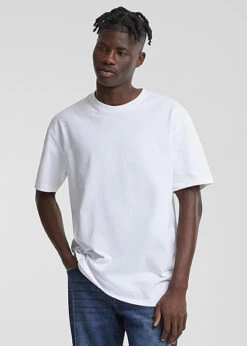 Urban Classics Herren T-Shirt Oversized Mit Rundhals Weiss