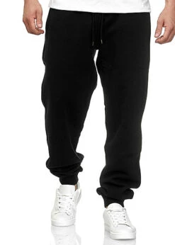 Urban Classics Herren Basic Jogginghose Sweatpants Mit 3-Pockets Schwarz