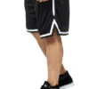 Urban Classics Herren Shorts Kurze Hose Mit Kontrast Streifen Schwarz Weiss