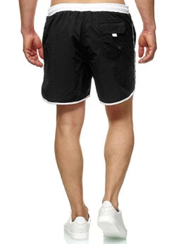 Urban Classics Herren Retro Swimshorts Schwarz Weiss -Stilreich Geschäft 19062242 3