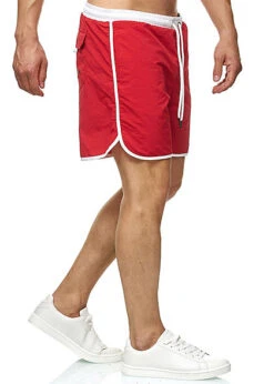 Urban Classics Herren Retro Swimshorts Fire Rot Weiss -Stilreich Geschäft 19062244 2