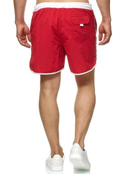 Urban Classics Herren Retro Swimshorts Fire Rot Weiss -Stilreich Geschäft 19062244 3