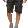 Urban Classics Herren Bermuda Cargo Camouflage Shorts 4-Pockets Dark Camo