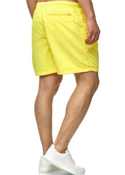 Urban Classics Herren Block Swim Shorts 2-Pockets Tunnelzug Neongelb -Stilreich Geschäft 19062596 2