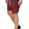 Urban Classics Herren Badehose Block Swim Shorts M. 2-Pockets Navy Blau Burgundy