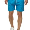 Urban Classics Herren Block Swim Shorts 2-Pockets Navy Blau Türkis