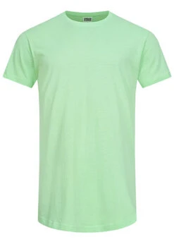 Urban Classics Herren Basic Shaped Long T-Shirt Neo Mint Grün