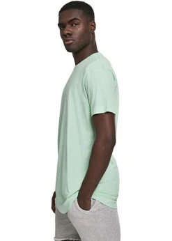 Urban Classics Herren Basic Shaped Long T-Shirt Neo Mint Grün -Stilreich Geschäft 19072901 3