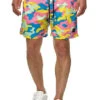 Urban Classics Herren Camo Swim Shorts 2-Pockets Tunnelzug Multicolor