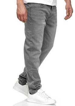Urban Classics Herren Stretch Denim Jeans 5-Pockets Grau -Stilreich Geschäft 19094065 2