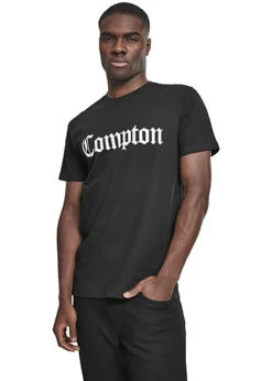 Mister Tee Herren T-Shirt COMPTON Print Schwarz -Stilreich Geschäft 19104862 2