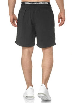 Urban Classics Herren 2in1 Swim Shorts Mit Logo Gummibund Schwarz Weiss -Stilreich Geschäft 20030934 3