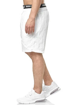 Urban Classics Herren 2in1 Swim Shorts Mit Logo Gummibund Weiss Schwarz -Stilreich Geschäft 20030935 2