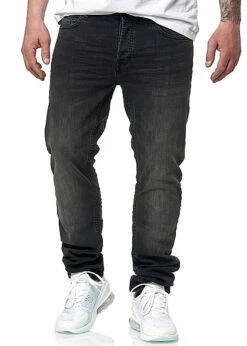 ONLY & SONS Herren NOOS Jeans Hose Slim Fit 5-Pockets Washed Schwarz Denim