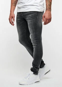 ONLY & SONS Herren NOOS Jeans Hose Slim Fit 5-Pockets Washed Schwarz Denim -Stilreich Geschäft 20031349 2