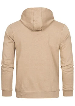 Brave Soul Herren Basic Hoodie Kapuze Kängurutasche Tunnelzug Stone Beige -Stilreich Geschäft 20094340 2