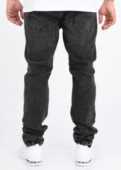 ONLY & SONS Herren Slim Fit Jeans Hose 5-Pockets Destroy Optik Washed Schwarz Denim -Stilreich Geschäft 20110226 2
