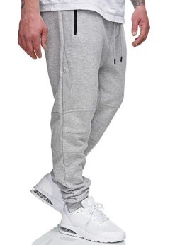Hailys Herren Sweat Pants Jogginghose 4-Pockets Hell Grau Melange -Stilreich Geschäft 21020760 2