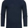 Hailys Herren Struktur Sweater Pullover Navy Blau