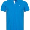 Tom Tailor Herren Polo T-Shirt Logo Stickerei Bright Ibiza Blau