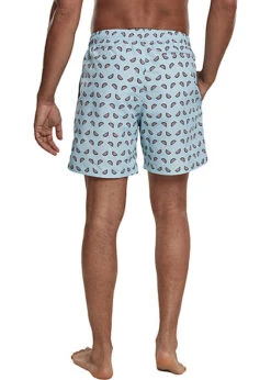 Urban Classics Herren Swim Shorts Tunnelzug Melonen Print Ocean Blau -Stilreich Geschäft 21063258 2