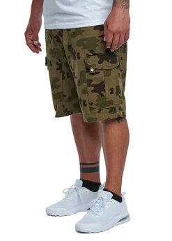 Lowrider Herren Cargo Bermuda Shorts Mit Tunnelzug 6-Pockets Oliv Grün Camouflage -Stilreich Geschäft 21078260 3