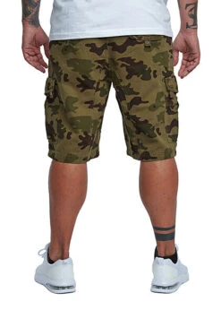 Lowrider Herren Cargo Bermuda Shorts Mit Tunnelzug 6-Pockets Oliv Grün Camouflage -Stilreich Geschäft 21078260 4