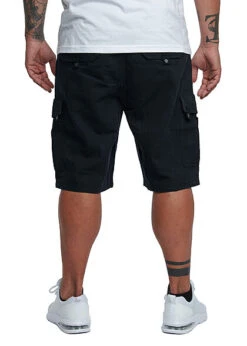 Lowrider Herren Cargo Bermuda Shorts Mit Tunnelzug 6-Pockets Schwarz -Stilreich Geschäft 21078261 4