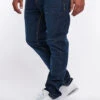 Eight2Nine Herren Jeans Hose 5-Pockets Crash Optik Knopfleiste Dunkel Blau Denim