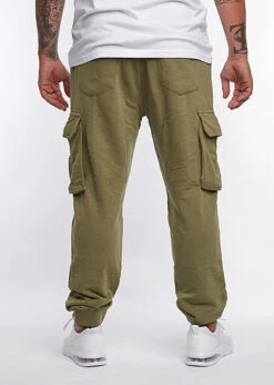 Eight2Nine Herren Cargo Sweat Hose 6-Pockets Tunnelzug & Rippblenden Ivy Oliv Grün -Stilreich Geschäft 21083771 4