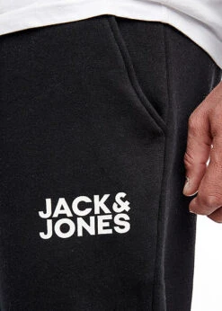 Jack & Jones Jack And Jones Herren NOOS Sweathose Jogginghose Logo Print 2-Pockets Schwarz -Stilreich Geschäft 21083878 2