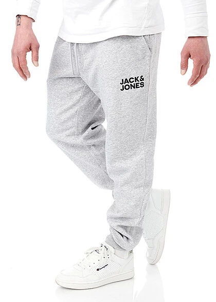 Jack & Jones Jack And Jones Herren NOOS Sweathose Jogginghose Logo Print 2-Pockets Hellgrau Mel. 4 Jack & Jones Jack And Jones Herren NOOS Sweathose Jogginghose Logo Print 2-Pockets Hellgrau Mel. – Bild 4