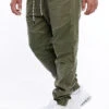 Urban Surface Herren Biker Stoffhose 5-Pockets Tunnelzug Rippbündchen Ivy Oliv Grün