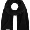 Urban Classics Herren Fleece Schal Mit Abgerundeten Ecken Logo Patch Schwarz