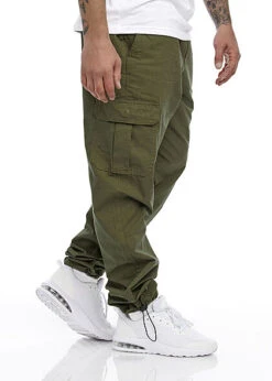 Urban Classics Herren Cargohose 6-Pockets Oliv Grün -Stilreich Geschäft 21102051 2