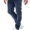 Indicode Herren Jeans Hose 5-Pockets Washed Look Denim Blau