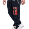 Geographical Norway Herren Sweat Pants Joggingshose 3-Pockets Navy Blau