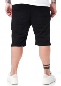 Alpha Industries Herren Basic Shorts Mit Logo Und 3-Pockets Schwarz -Stilreich Geschäft 22030354 2