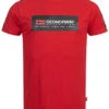 Geographical Norway Herren T-Shirt Mit Logo Print Vorne Rundhals Rot
