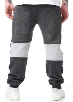 Geographical Norway Herren 2-Tone Jogginghose 2-Pockets Logo Print Grau Hell Grau -Stilreich Geschäft 22030526 2