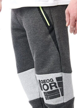Geographical Norway Herren 2-Tone Jogginghose 2-Pockets Logo Print Grau Hell Grau -Stilreich Geschäft 22030526 3