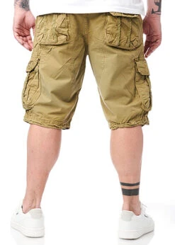 Geographical Norway Herren Bermuda Shorts Cargohose 6-Pockets Inkl. Gürtel Grün -Stilreich Geschäft 22030541 3