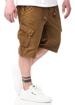 Geographical Norway Herren Bermuda Shorts Cargohose 6-Pockets Tunnelzug Khaki -Stilreich Geschäft 22030546 2