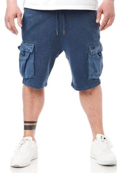 Only & Sons Herren NOOS Shorts Kurze Cargohose Mit 6-Pockets Moonlight Ocean Dunkel Blau