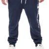 Champion Herren Joggingshose Mit 2-Pockets Und Logo Print Navy Blau Weiss